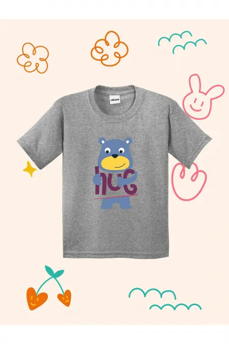 Hug Design Printed Kids T-shirt