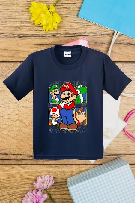 T-shirt imprimé Super Mario pour enfants
