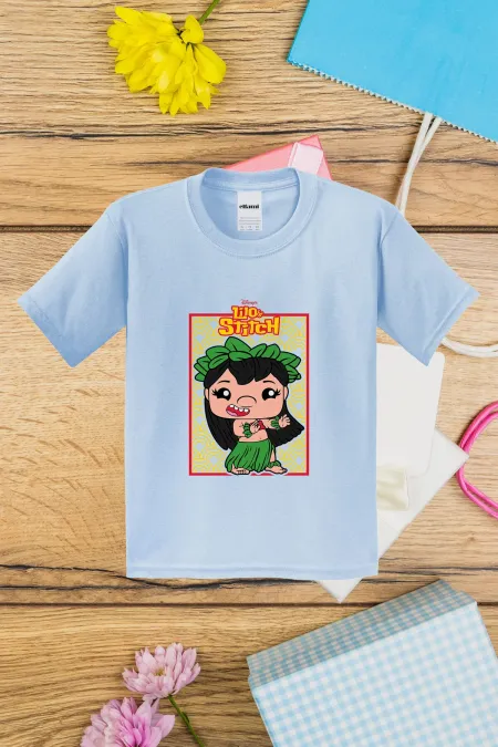 T-shirt imprimé pour enfants avec motif Lilo & Stitch