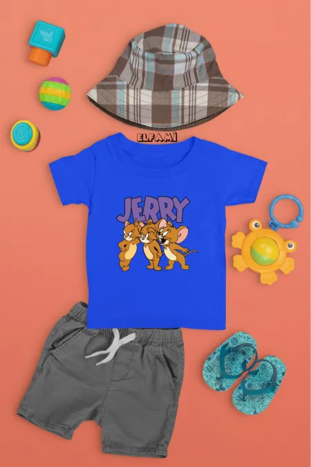 T-shirt imprimé Jerry Detail pour filles/garçons