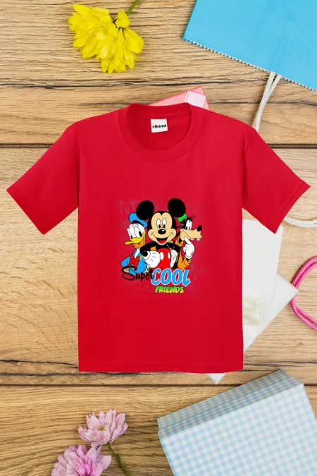 T-shirt imprimé Mickey et ses amis cool pour enfants