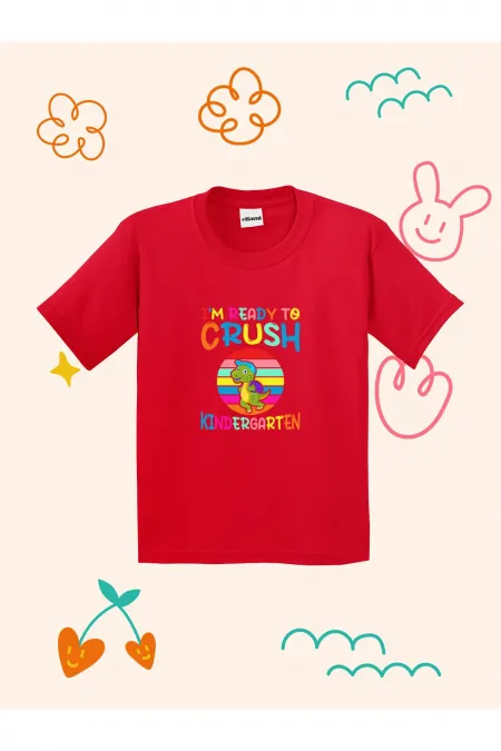 Kindergarten Design Printed Kids T-shirt