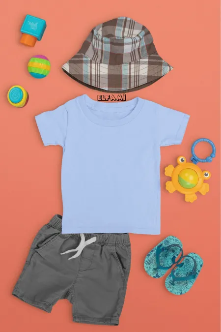 T-shirt de couleur unie pour filles/garçons