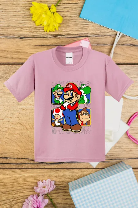 T-shirt imprimé Super Mario pour enfants