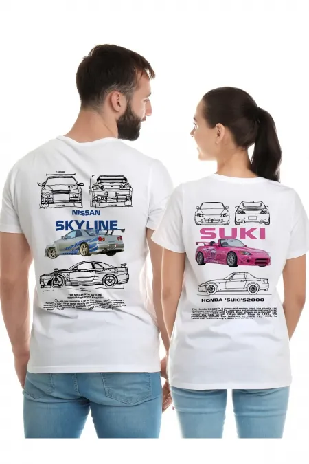 Skyline & Suki Lover , Couple , T-Shirt 2 Pieces