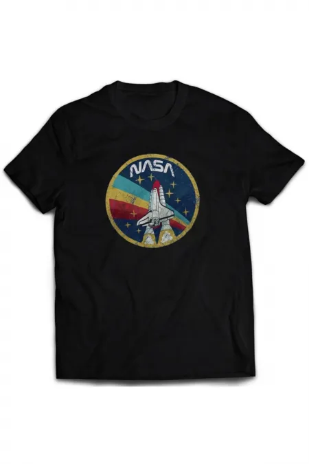Unisex Siyah Baskılı T-shirt