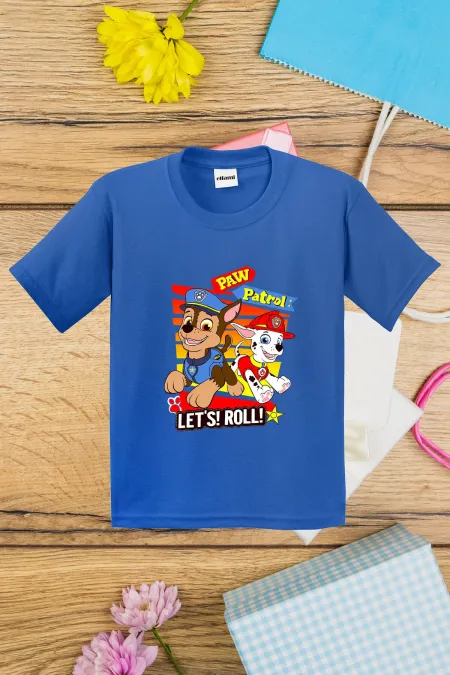 T-shirt imprimé Paw Patrol Let's Roll pour enfants