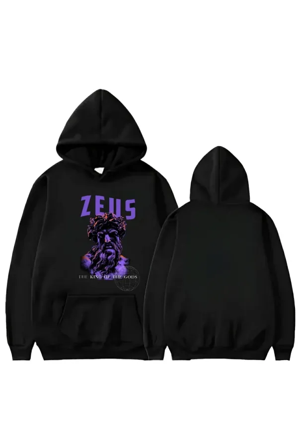 ZEUS PRINTED HOODED SWEATSHIRT