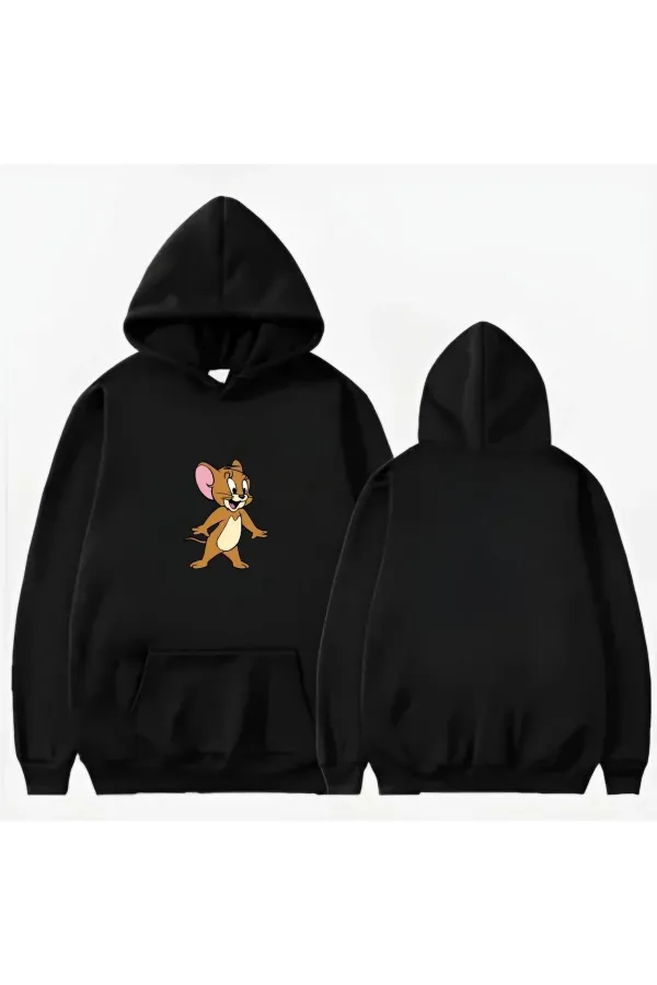 SWEAT-SHIRT À CAPUCHE IMPRIMÉ JERY SWEAT-SHIRT À CAPUCHE IMPRIMÉ JERY