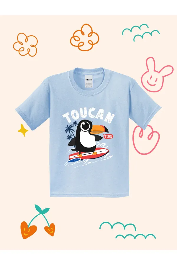 Toucan Time Design Printed Kids T-shirt