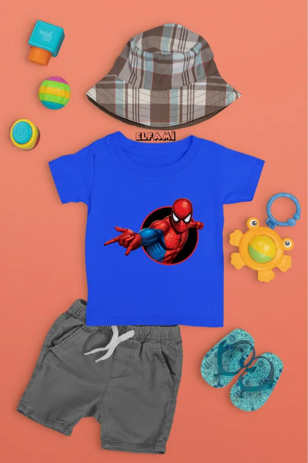 T-shirt imprimé Spider-Man pour fille/garçon