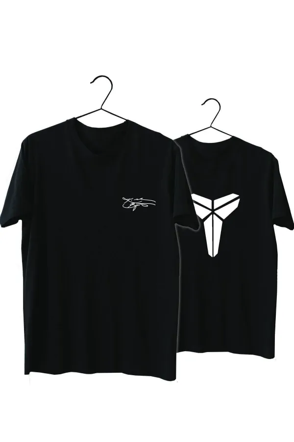Erkek Siyah Sırt Baskılı Kobe T-shirt