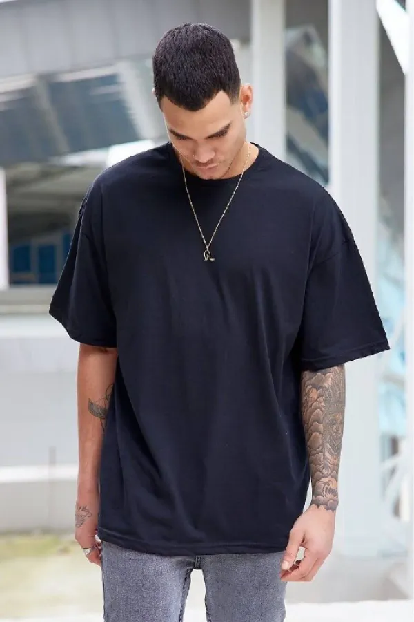 Men's Black Oversize T-shirt