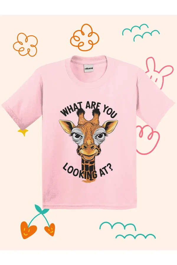Giraffe Print Kids T-shirt