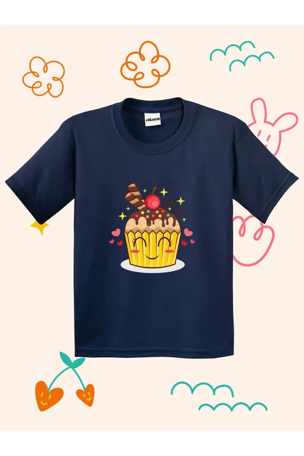 T-shirt enfant avec imprimé cupcake