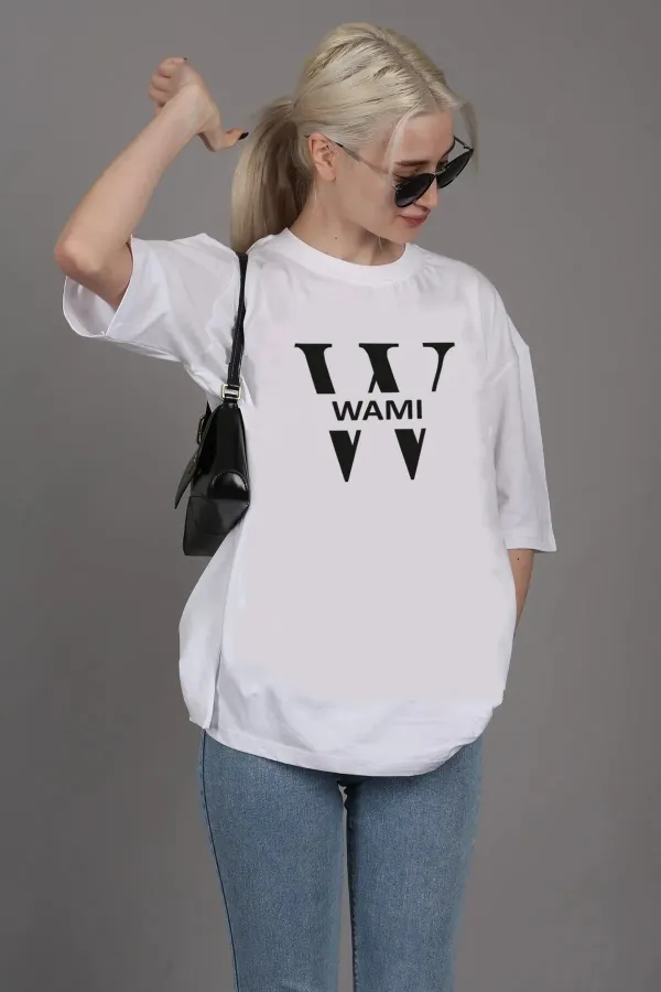 Unisex Wami Logo Oversize Boyfriend T-Shirt