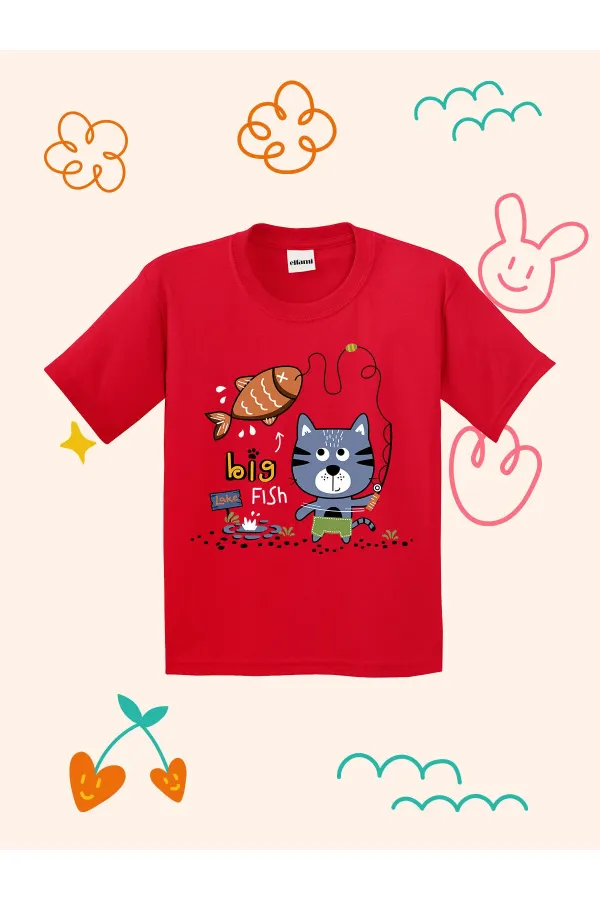 Big Fish Lake Design Kids T-shirt