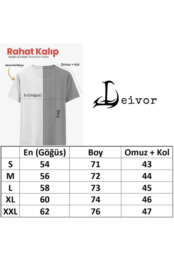 Bozkurt Sembol Türkiye SIRT ve Ön Baskılı Unisex T-shirt