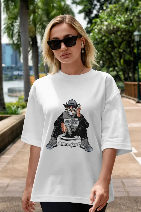 Unisex Men's/Women's PALACE Custom Printed Oversize Cotton Crew Neck T-Shirt