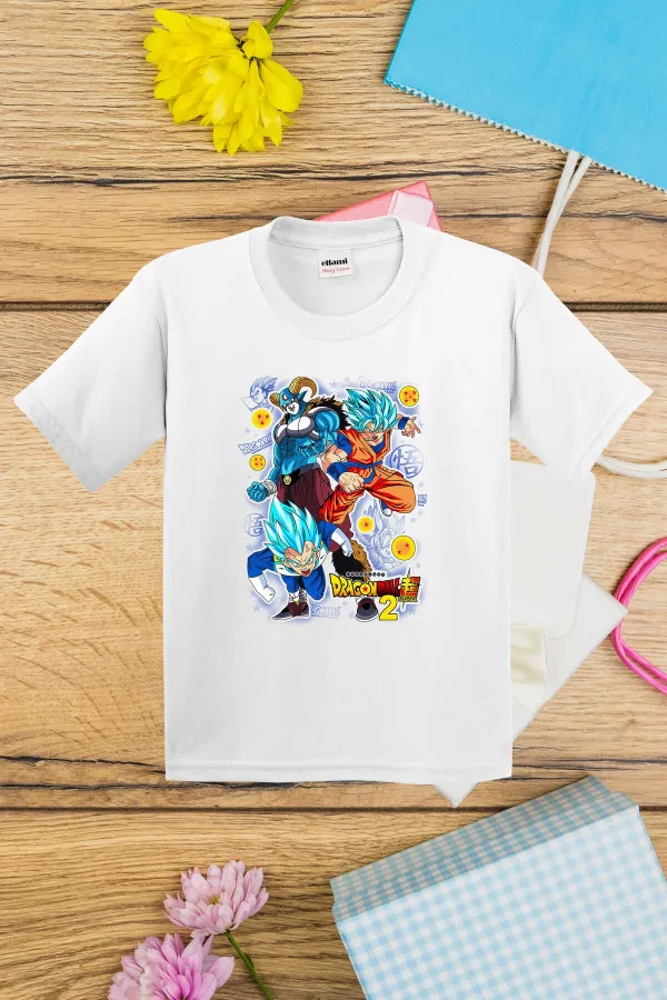 T-shirt imprimé Dragon Ballz 2 pour enfants