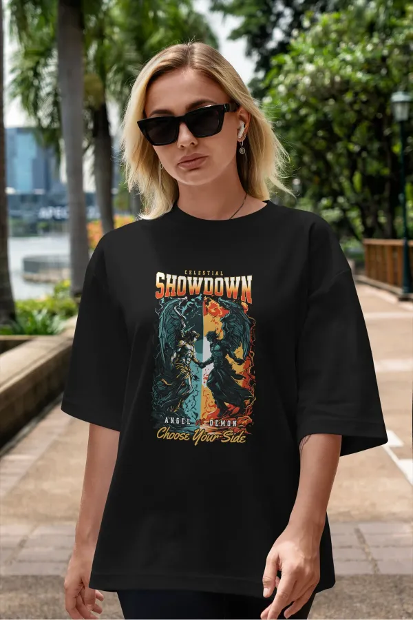 Unisex Men's/Women's SHOWDOWN Colorful Custom Printed Oversize T-shirt