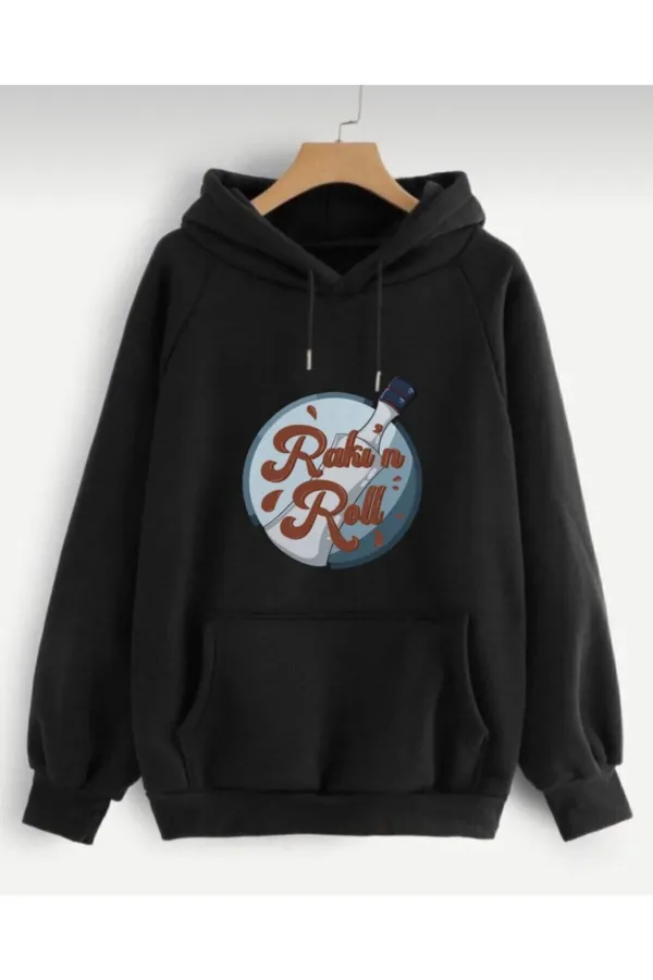 Rakın Roll Baskılı Sweatshirt
