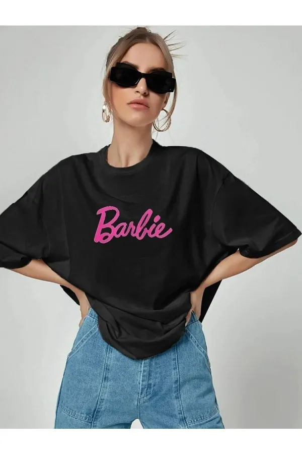 Oversized T-shirt with Text