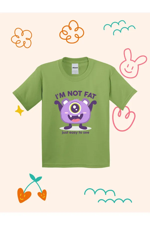 Cute Monster Design Printed Kids T-shirt