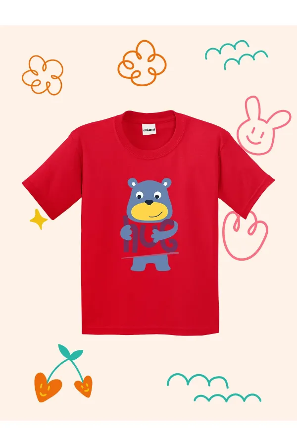 Hug Design Printed Kids T-shirt