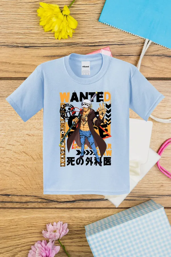 T-shirt imprimé OnePiece Wanted pour enfants