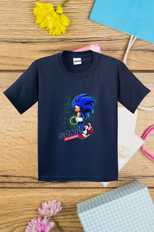 T-shirt imprimé Sonic The Hedgehog pour enfants