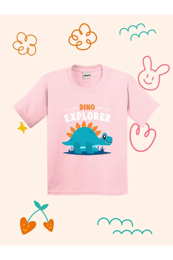 Explorer Dino Print Kids T-shirt