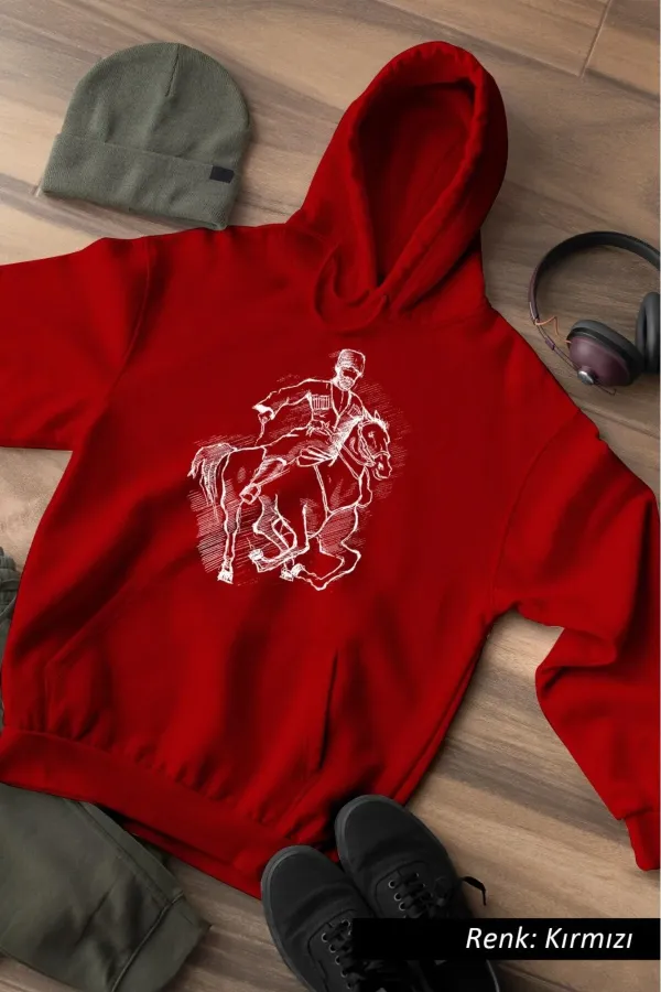 Character Printed Red Sweater