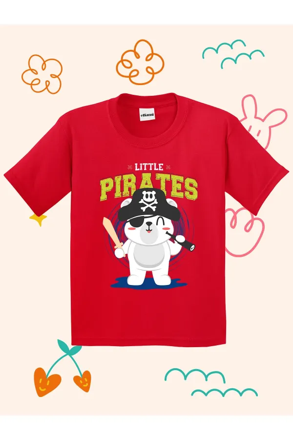 T-shirt enfant imprimé petit chiot pirate