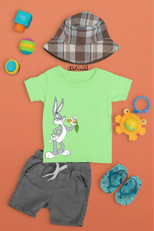 T-shirt imprimé Bugs Bunny pour fille/garçon
