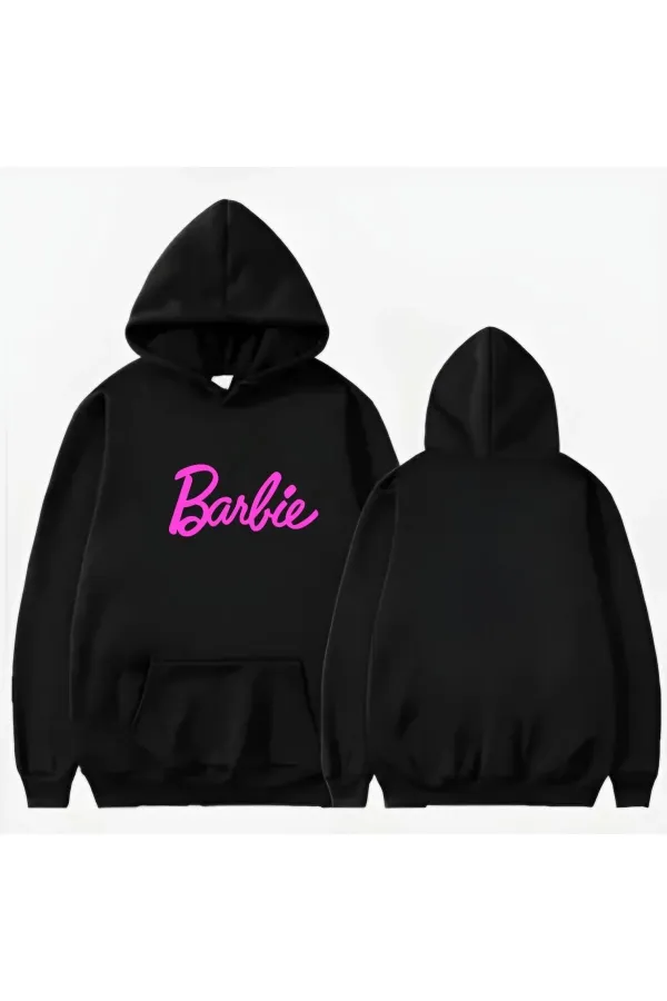BARBİE BASKILI KAPİŞONLU SWEAT BARBİE BASKILI KAPİŞONLU SWEAT