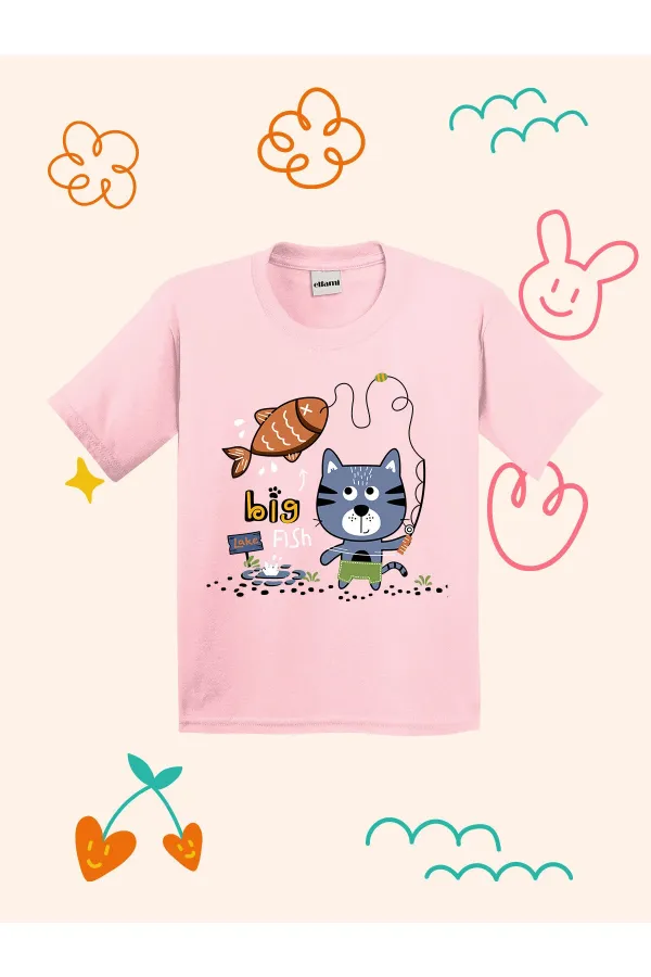 Big Fish Lake Design Kids T-shirt