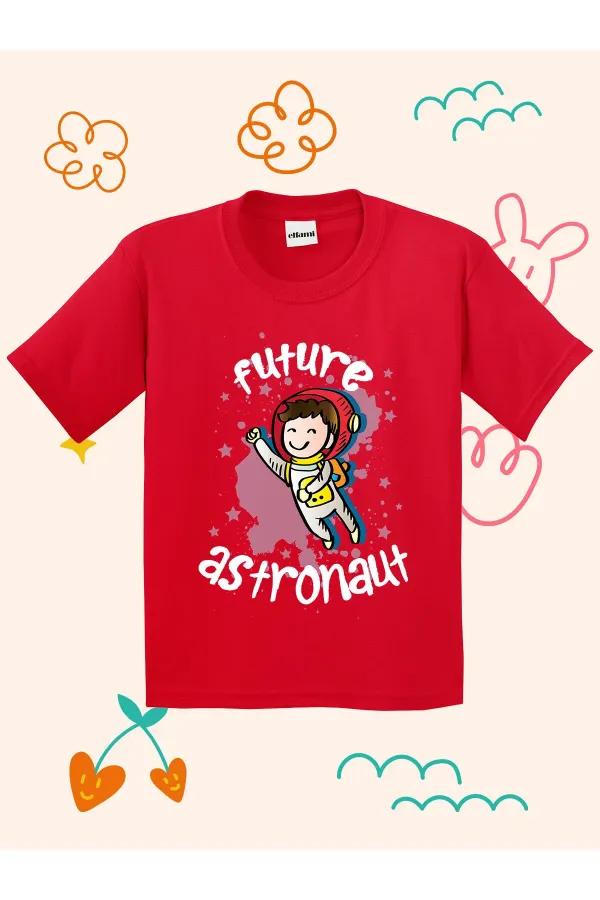 T-shirt enfant imprimé motif astronaute