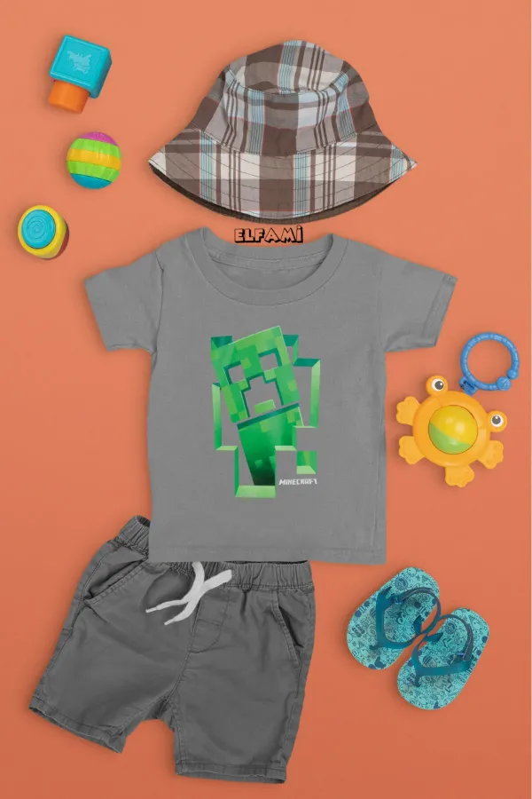 T-shirt imprimé Creeper pour fille/garçon