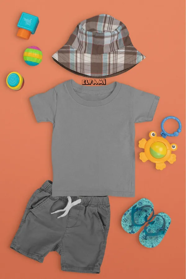 T-shirt de couleur unie pour filles/garçons