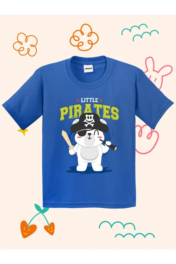 T-shirt enfant imprimé petit chiot pirate