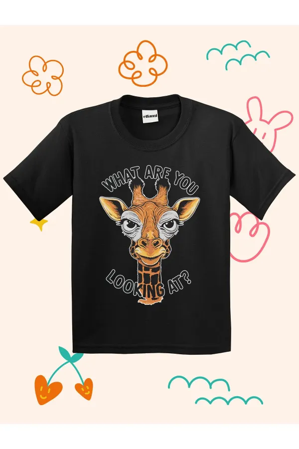 Giraffe Print Kids T-shirt