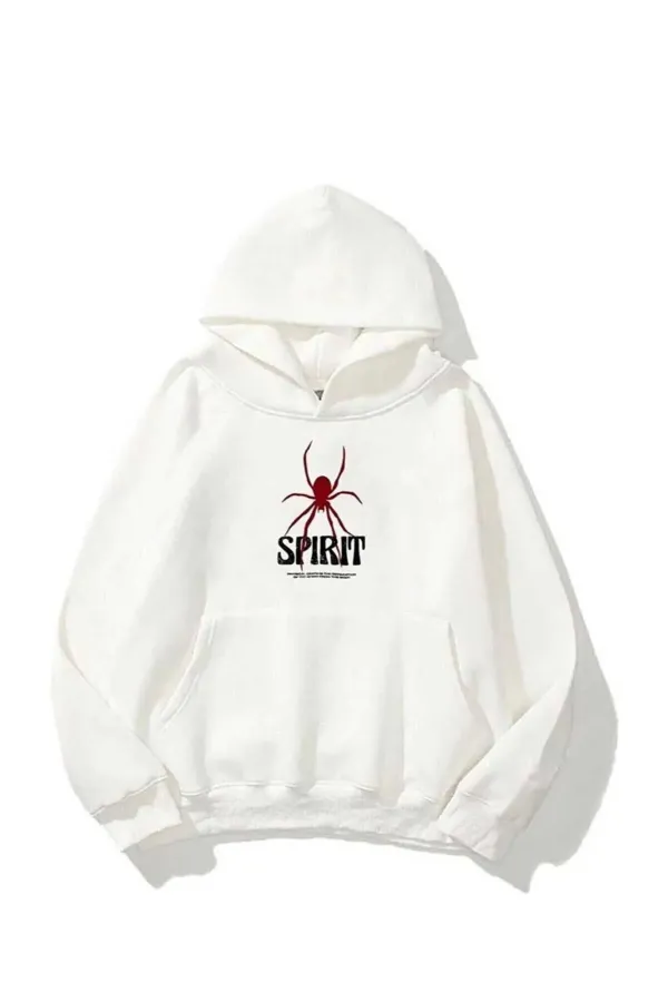 Pull blanc imprimé Spirit