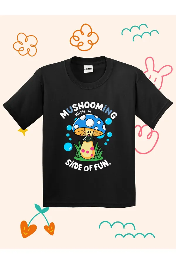 Mushroom Print Kids T-shirt