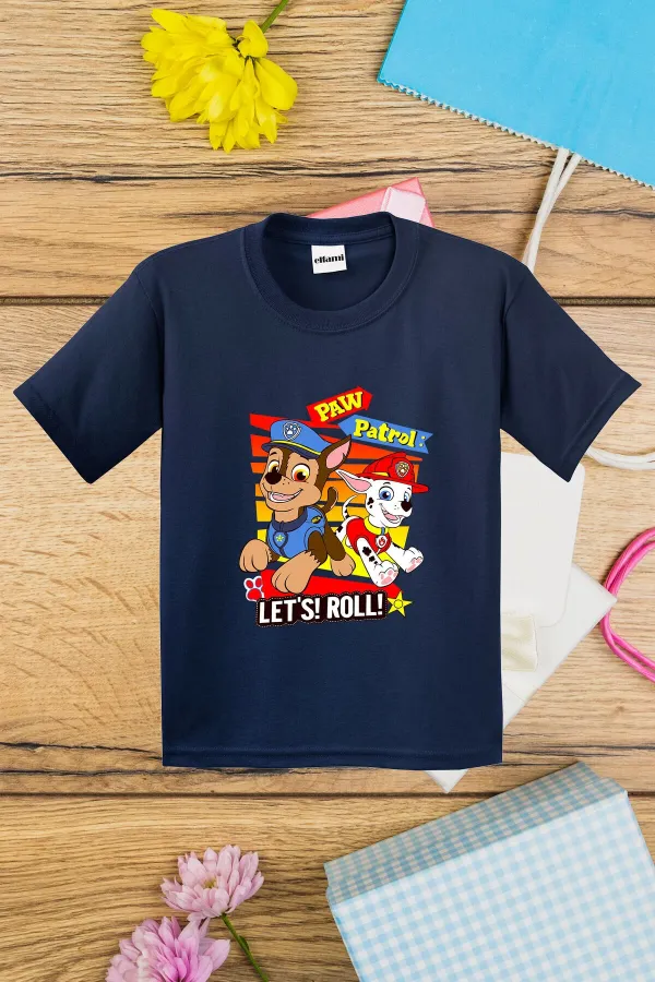 T-shirt imprimé Paw Patrol Let's Roll pour enfants