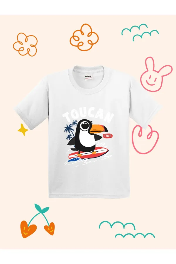 T-shirt enfant imprimé Toucan Time Design