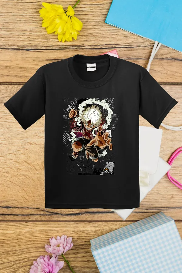 T-shirt imprimé One Piece Anime pour enfants