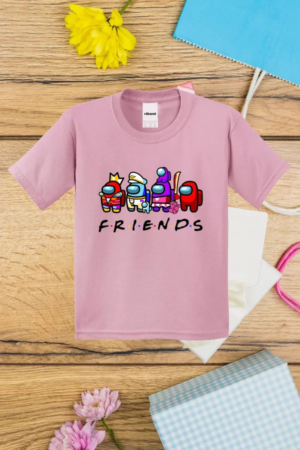 T-shirt imprimé Among Us Friends pour enfants