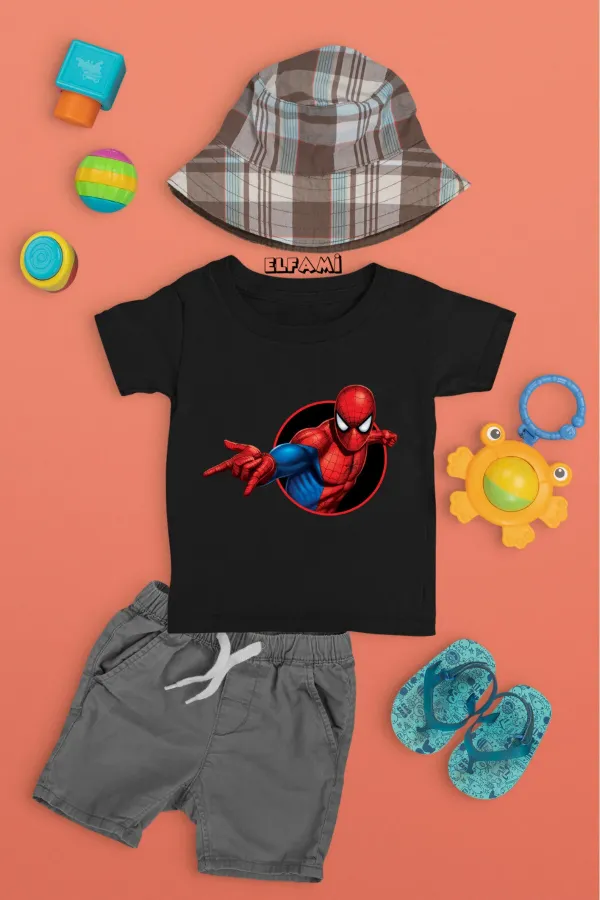 T-shirt imprimé Spider-Man pour fille/garçon