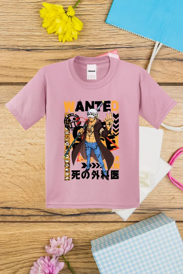 T-shirt imprimé OnePiece Wanted pour enfants